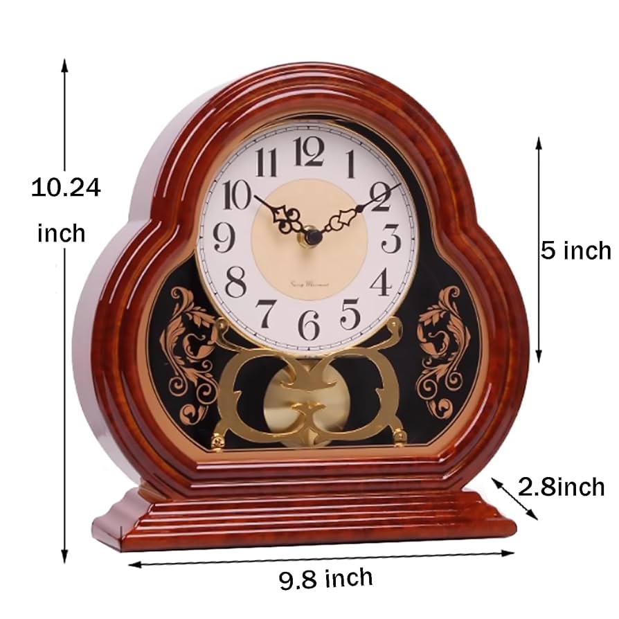 EddieBauer Wooden Mantel Clock 置き時計 レア EddieBauer