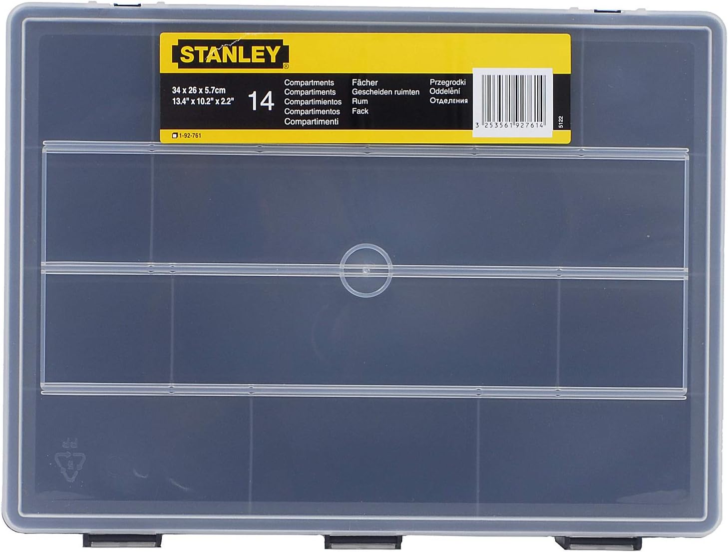 Stanley Diy Organiser Box 14 Section 1 92 761 Amazon.co.uk DIY & Tools