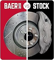Vista 4 de Baer Brakes Rotor de freno delantero 5 Lug Rotores deportivos no integrales