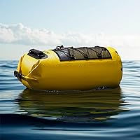 Vista 2 de Piscifun Bolsa seca, mochila flotante impermeable 10L/20L/30L/40L con funda impermeable para teléfono para navegación, kayak, pesca
