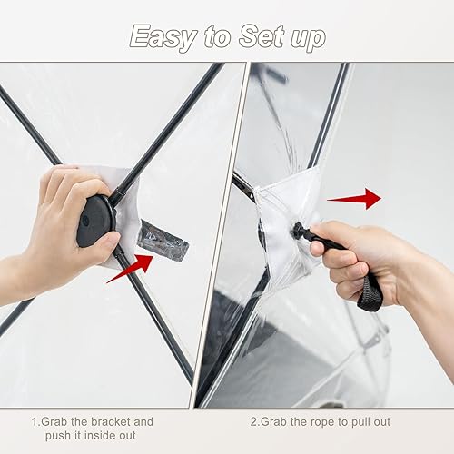 Miniatura 7 de Tienda de campaña deportiva para 1-3 personas, refugio portátil desplegable para exteriores, resistente a la intemperie, tienda de campaña