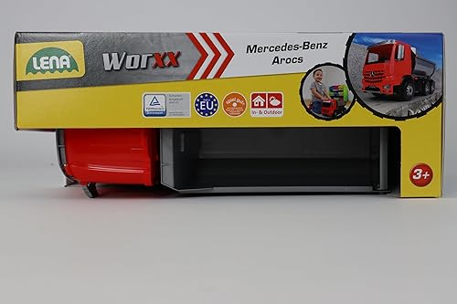 Miniatura 10 de Lena Camión volquete para niños pequeños, camión volquete Mercedes Benz totalmente funcional, capacidad de carga de 220.5 lbs