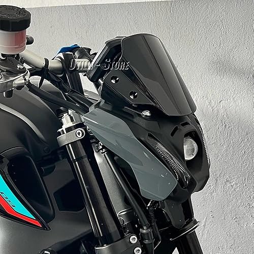 Miniatura 6 de Compatible con Yamaha MT-09 2021 2022 2023 Accesorios de motocicleta Parabrisas parabrisas MT09 MT 09 mt09 mt09 (negro)