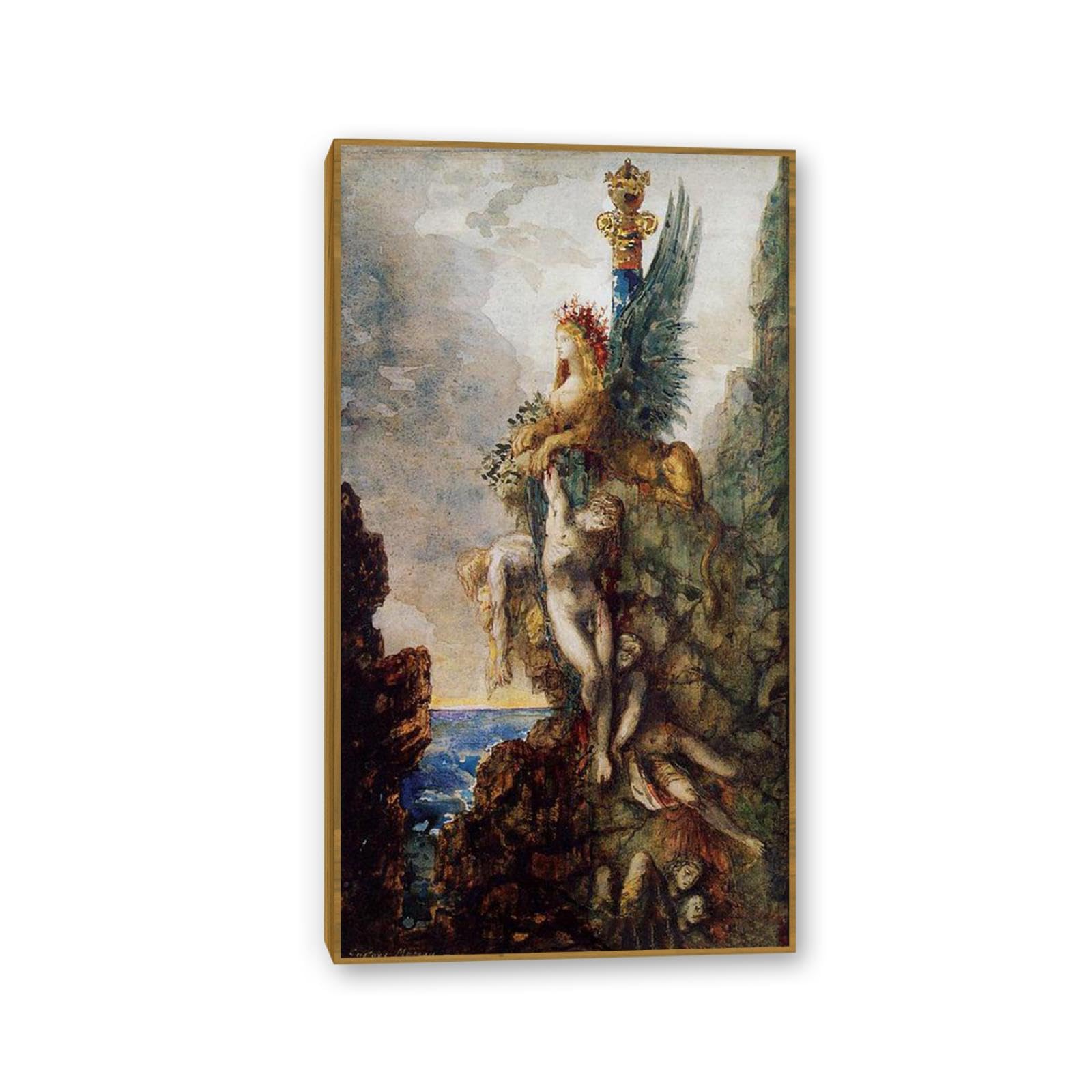 Amazon.com: NHYGJSTX Teak frame Gustave Moreau Canvas Art Prints
