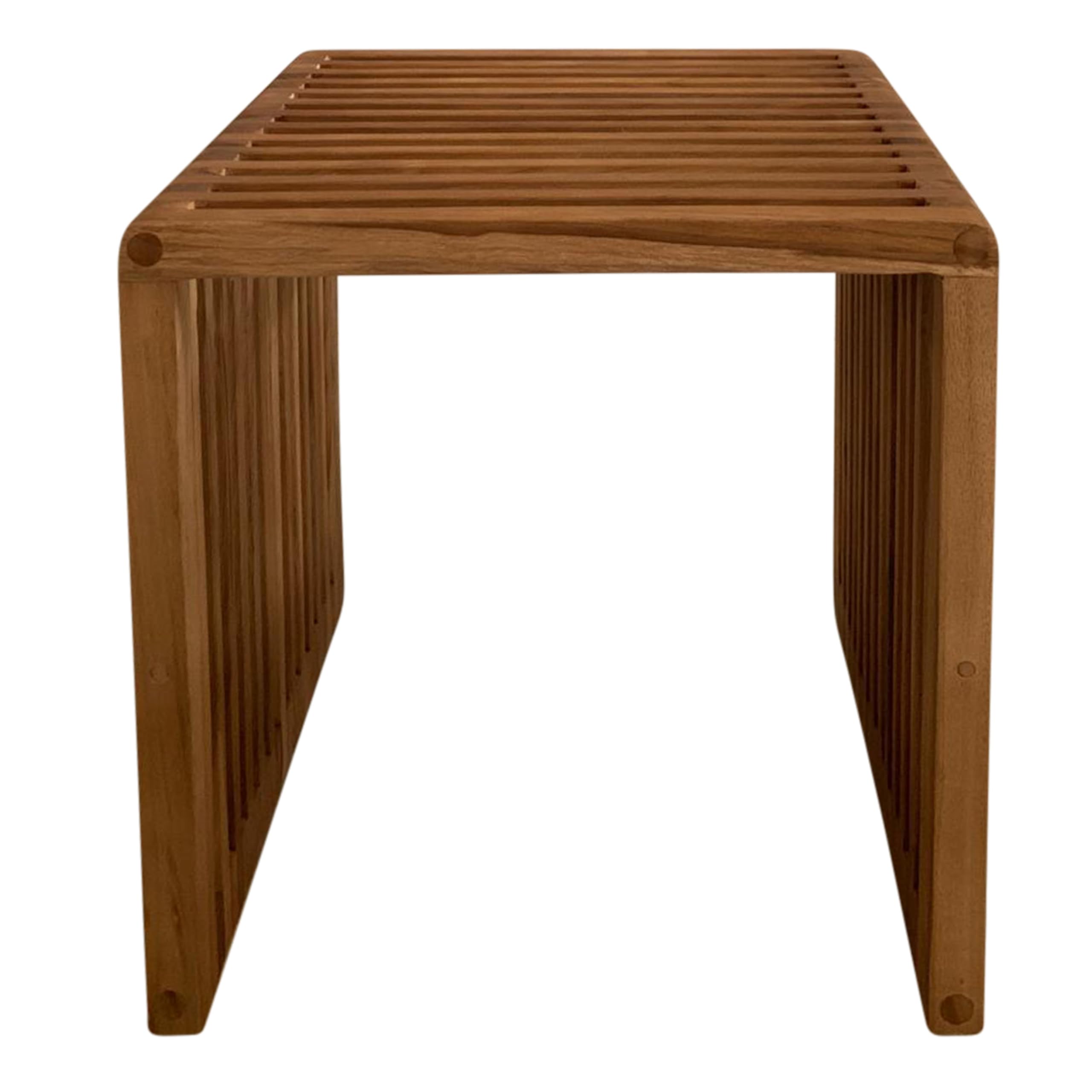 AXI Liane Table D'Appoint en Bois De Teck - Brun | Petit Meuble pour Jardin, Balcon,Terrasse | 40,5 X 40,5 X 46 Cm