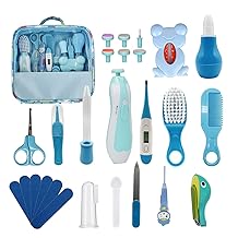 Baby Healthcare and Grooming Kit, 26 in 1 Baby Electric Nail Trimmer Set Newborn Nursery Health Care Set for Newborn Infant Toddlers Baby Boys Girls Kids Haircut Tools