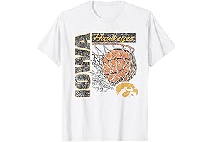Iowa Hawkeyes Vintage Basketball 1990's White T-Shirt