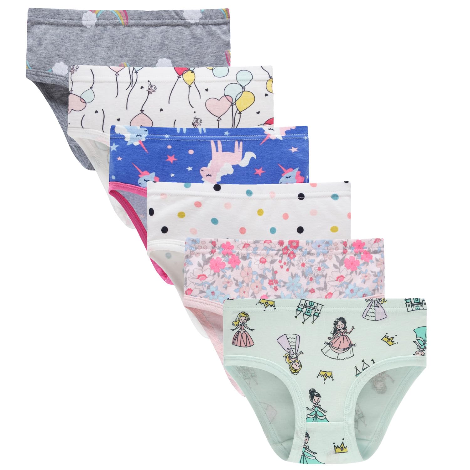 Boboking Soft Cotton Underwear Toddler Girls'Briefs Soft Undies