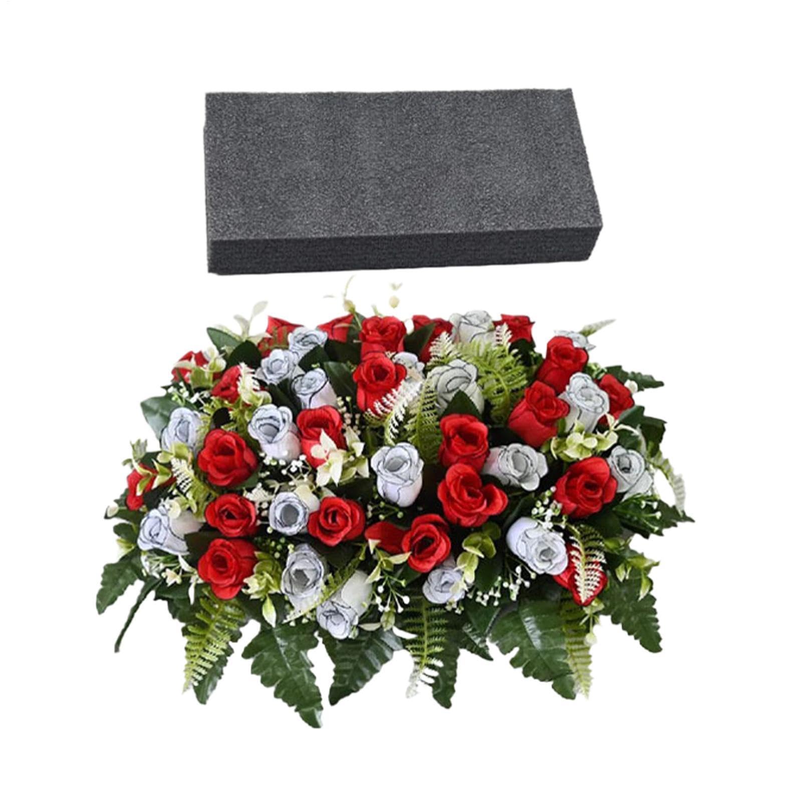 Générique Fleurs De Cimetière Rose Artificielle Réaliste Imperméable