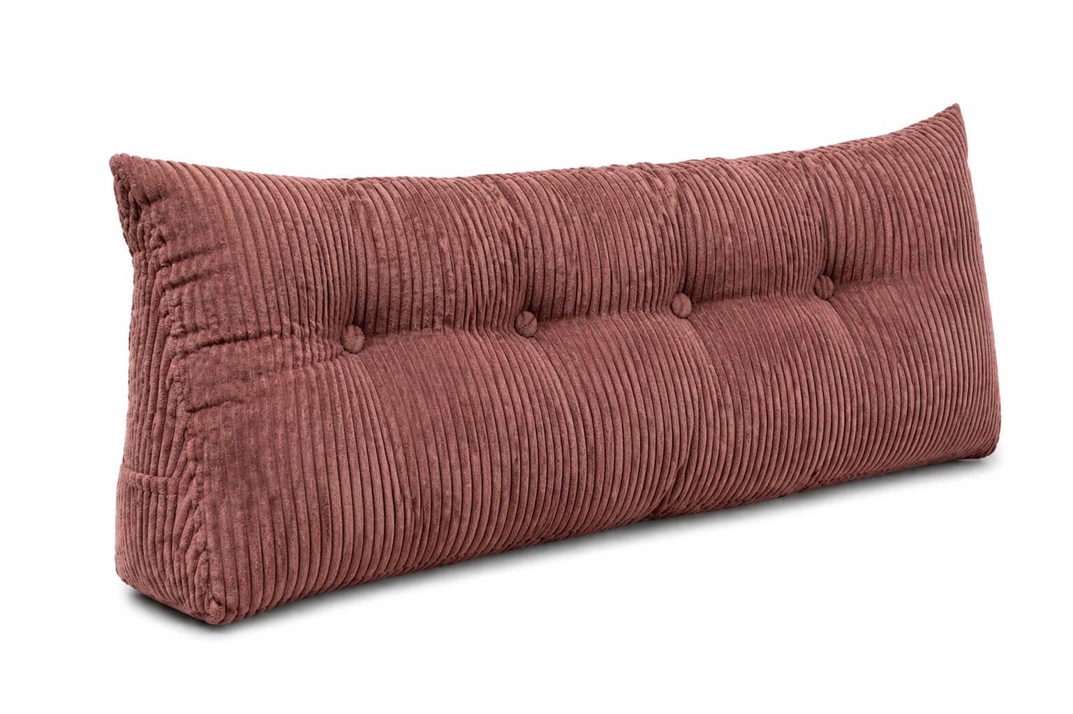 chilly pilley® Stützkissen Cord Rückenkissen Lesekissen Bettkissen Wandkissen Keilkissen Bettstützkissen viele Farben, 140x50x20 (Dunkelrosa)