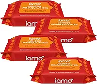 Lenço Demaquilante Hidratante Removedor de Maquiagem Kit 4 Pacotes de 30 Lenços Com Vitamina C