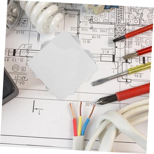 Caja de empalme eléctrica exterior Zerodeko, impermeable y resistente a la intemperie, para construcción, de plástico, color blanco miniatura 3