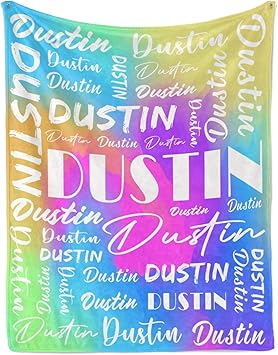 Name Blanket Personalized Name Blanket Customized Blanket with Name Text for Adult Kid Birthday Christmas Mothers Fathers Valentines Day Gift