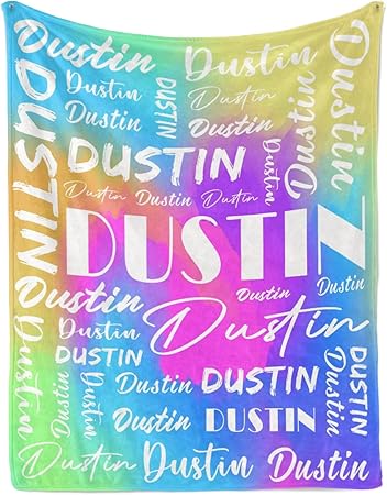Name Blanket Personalized Name Blanket Customized Blanket with Name Text for Adult Kid Birthday Christmas Mothers Fathers Valentines Day Gift