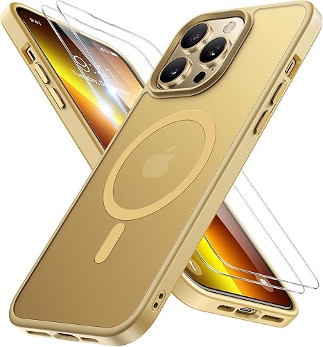 Miniatura 308 de Miracase - Funda magnética para iPhone 13 de 6.1 pulgadas (compatible con MagSafe) (con 2 protectores de pantalla), protección de grado militar