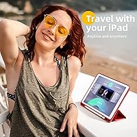 Vista 2 de Akkerds Funda Compatible con iPad de 10.2 Pulgadas 2021/2020/2019, para Funda de iPad de 9ª/8ª/7ª Generación con Soporte para Lápiz, Cubierta