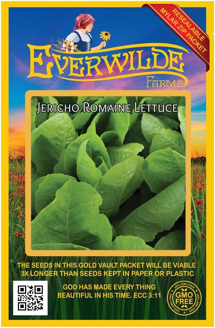 Everwilde Farms - 1/4 Lb Jericho Lettuce Seeds - Gold Vault
