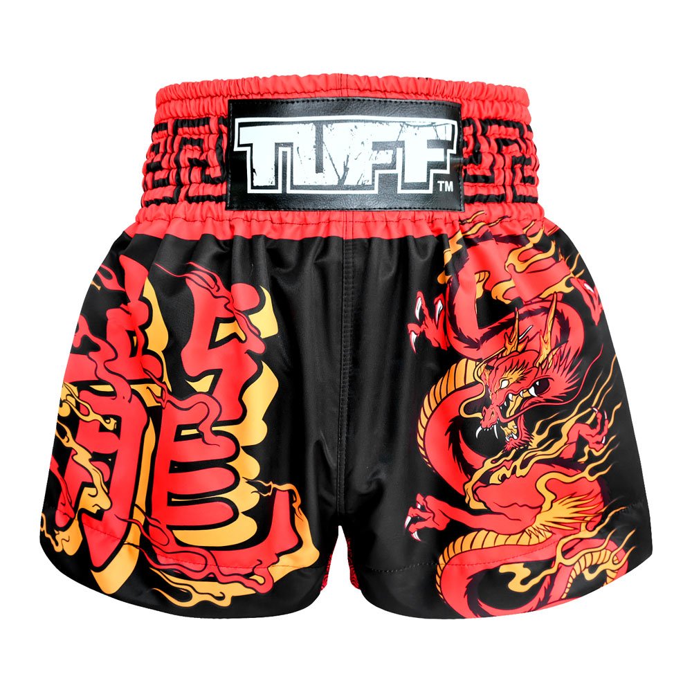 Tuff Sport Unisex Tuf-Ms622-Blk Tuff Muay Thai Shorts Boxing Trunks (, L)