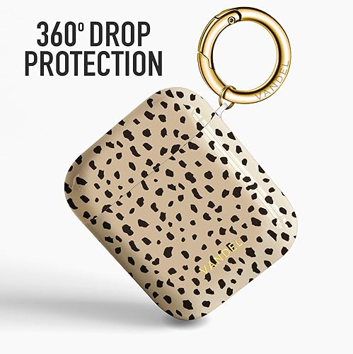 Vista 6 de Vandel Funda rígida para AirPods de 2ª generación y 1ª generación con llavero y diseño estético de Apple para mujer