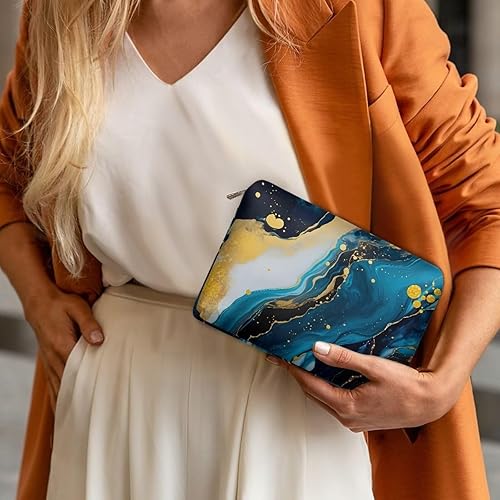 Miniatura 4 de Flashideas Bolsa de maquillaje portátil de cuero impermeable bolsa de cosméticos embrague maquillaje cepillo bolsa, Flores hippie