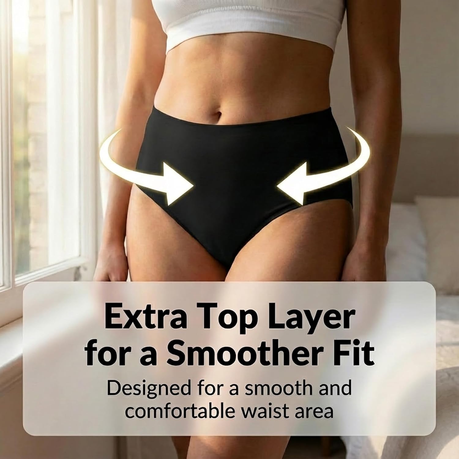 Incontinence Underwear Leak Proof Panties for Women, Tummy Control, Leakproof Bladder Leak, Postpartum Support (Earthy Elegance, L) - Image 5