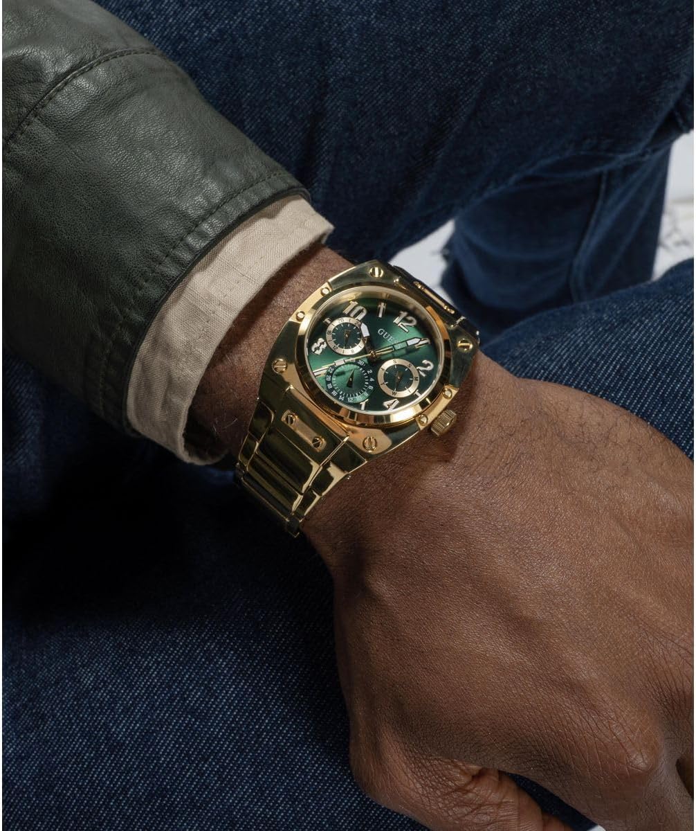 Premium | Gold-Tone and Green Multifunction Watch 2026 - view 5