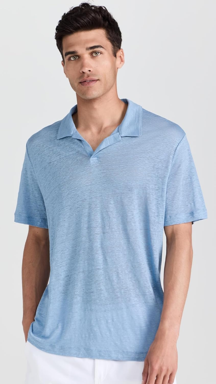 Onia Men's Shaun Linen Polo - Image 2