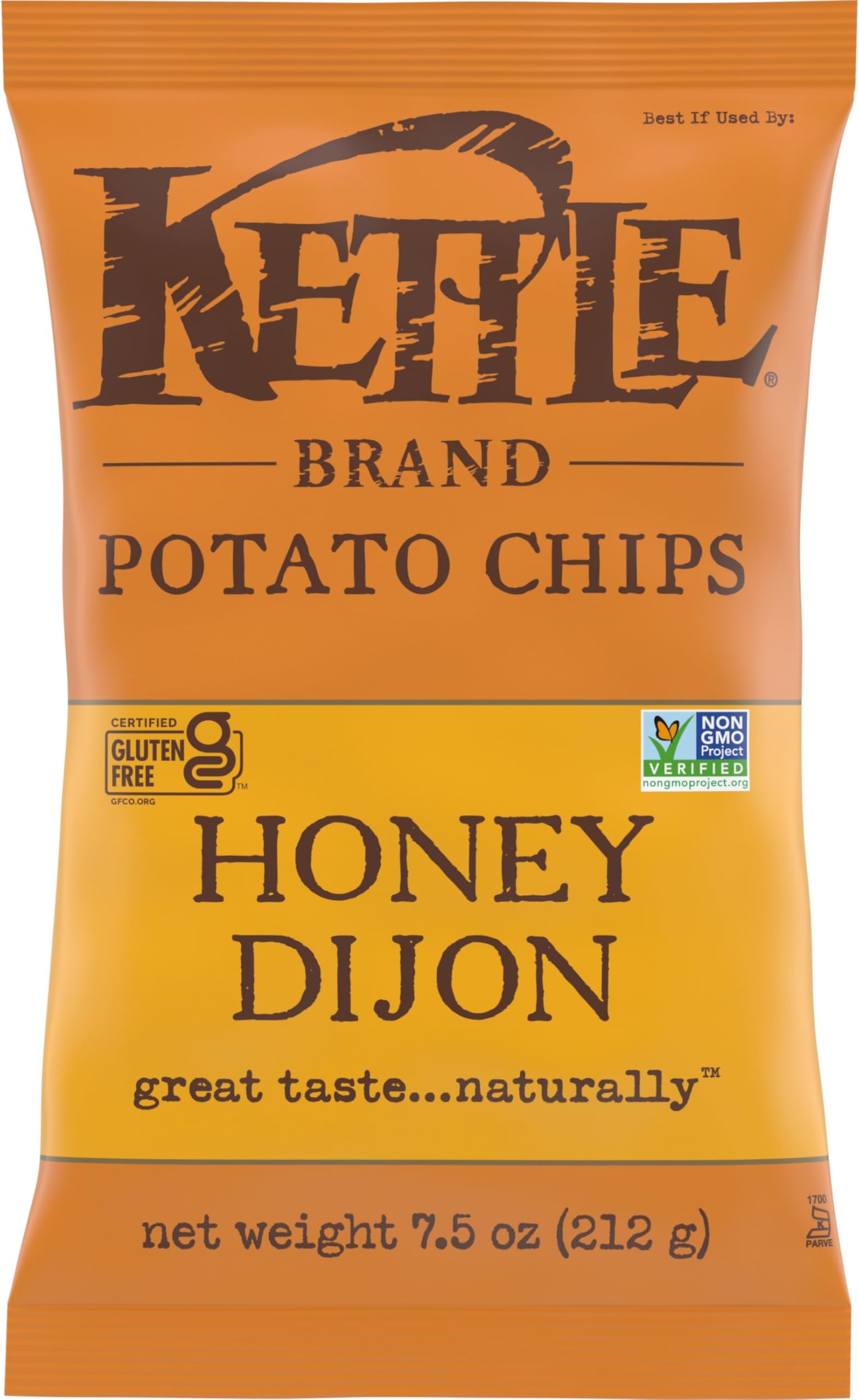 Kettle Brand Potato Chips, Honey Dijon Kettle Chips, 7.5 Oz