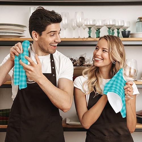 Miniatura 7 de Decorative Hand Towels for Bathroom - Retro Green Plaid Print Soft Absorbent Small Bath Hand Towels for Kitchen, Farmhouse, Spa, Hotel, Guest Tea