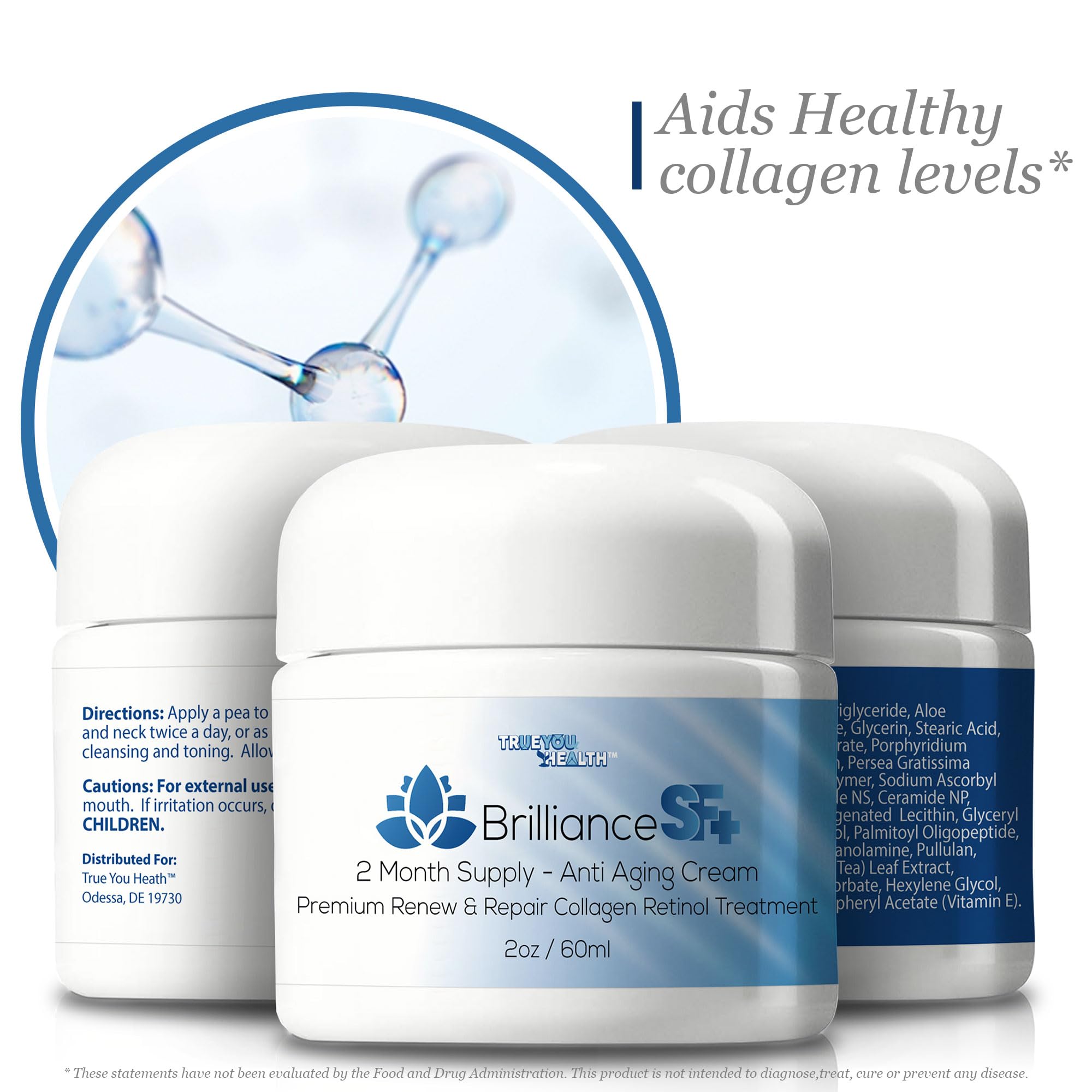 Amazon.com: Brilliance SF Plus 2 Month Supply Anti Wrinkle Cream