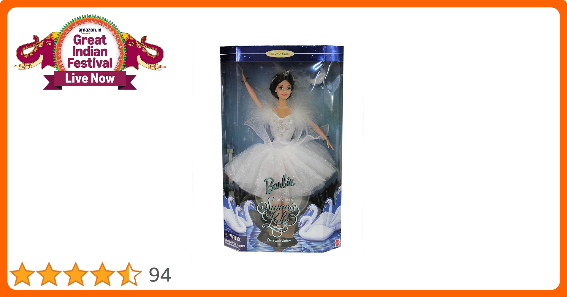Barbie Swan Queen from Swan Lake 12 Collector Edition Doll