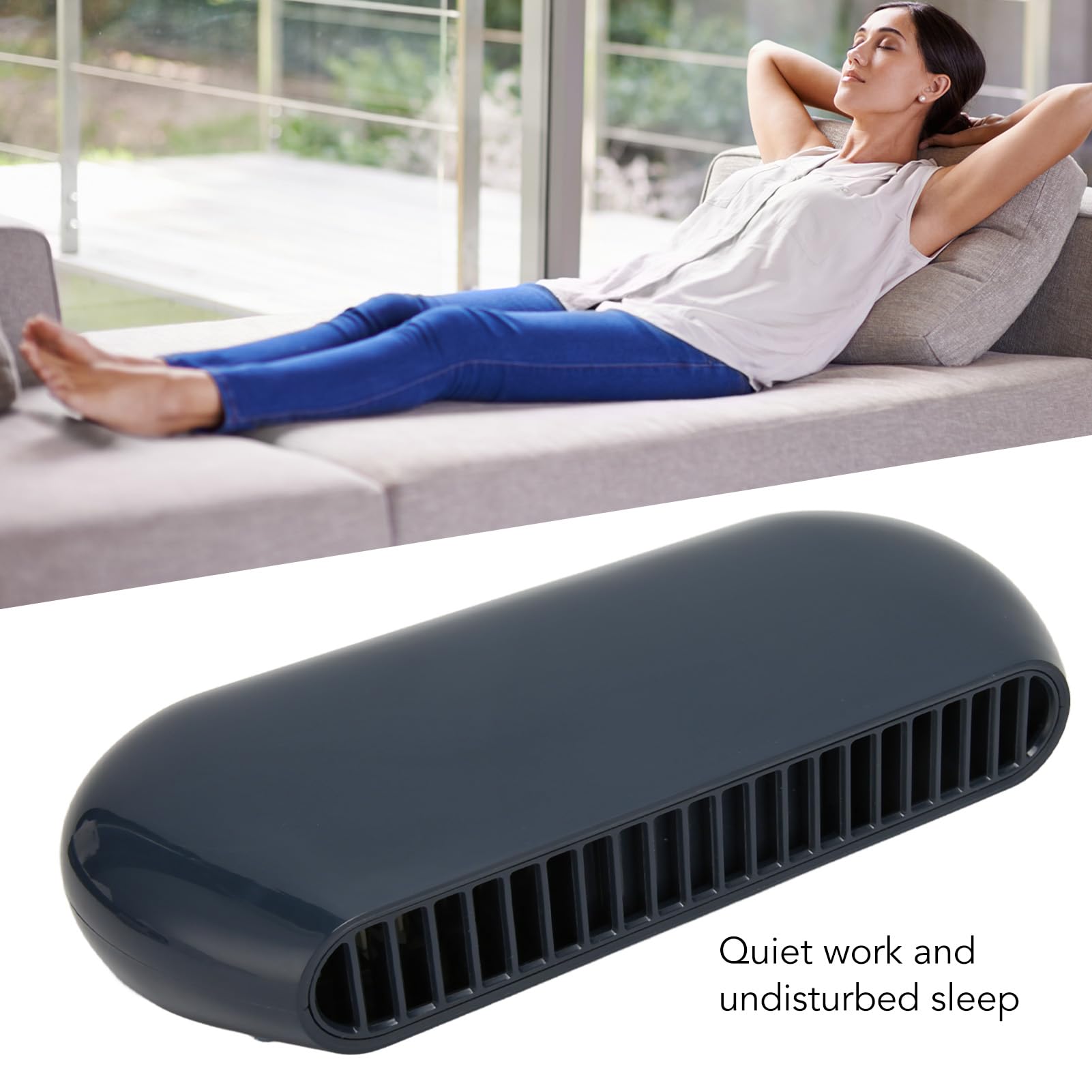 Annadue Ventilador para Cochecito, Ventilador de Refrigeración USB de 4 Velocidades con Batería y Trípode Flexible, para Silla de Coche, Cochecito, Oficina y hogar. (BLUE)