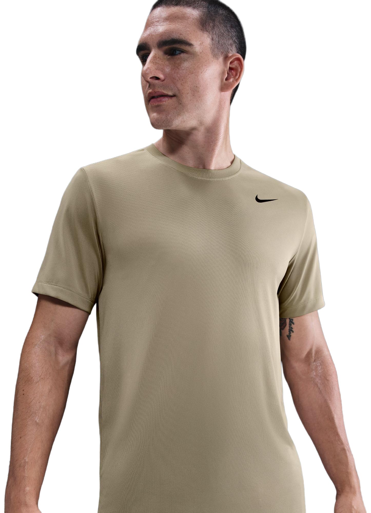 Nike Men's Dri-Fit Legend Fitness T-Shirt, Desert Khaki/Black, 3X-Large Tall