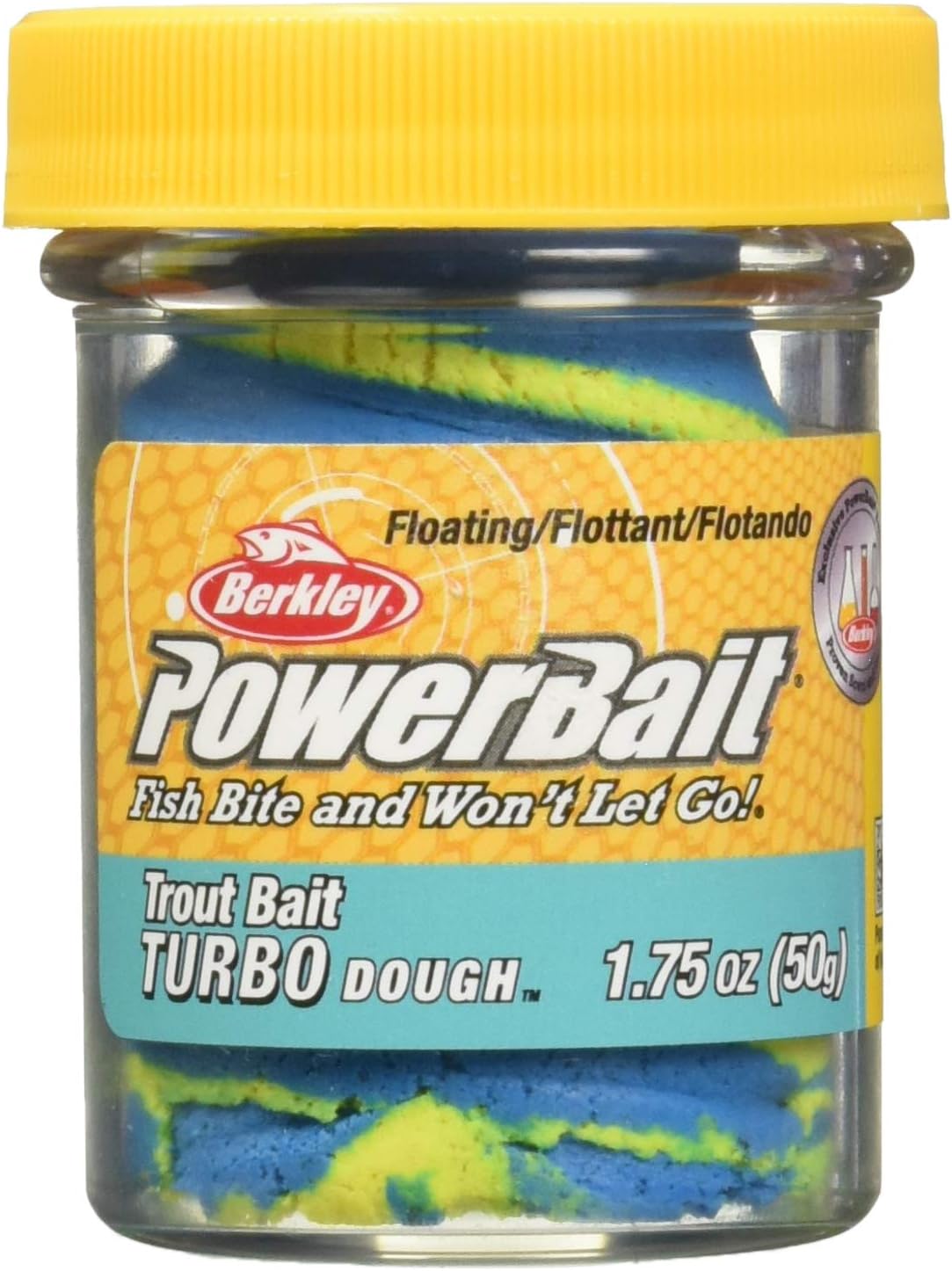 Berkley PowerBait Glitter Trout Bait, Silver Vein, Fishing Dough Bait, Scent Dispersion Technology, Irresistible Scent and Flavor, Moldable and Easy to Use