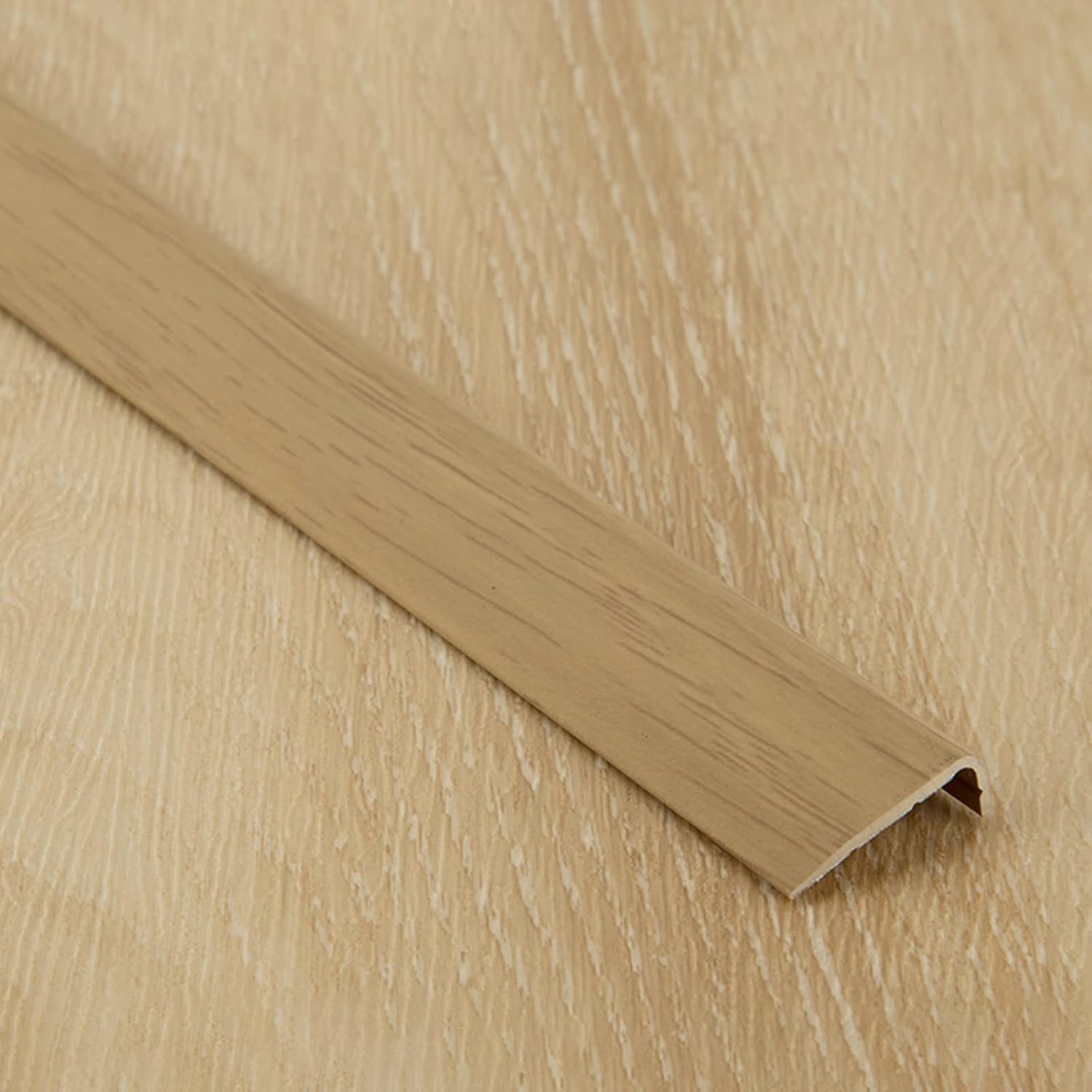 Nez de marche escalier étroit en aluminium 90cm - Profilé de finition anti-dérapant grain bois