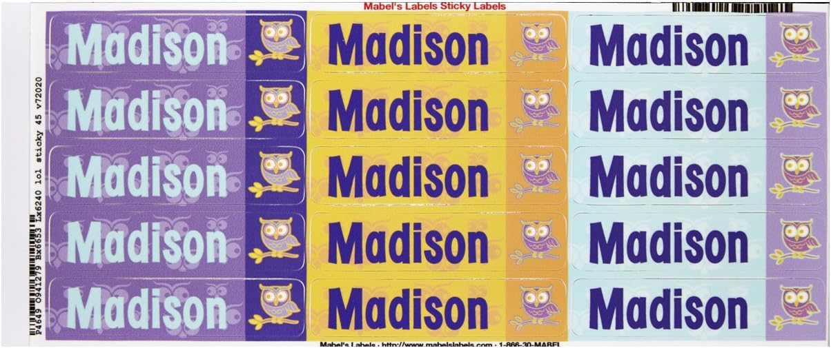 Mabel's Labels 40845180 Peel and Stick Personalized Labels with the