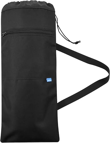 Xxerciz Bolsa de transporte para bastones de trekking, ligera, plegable, bolsa de almacenamiento con bolsillo con cremallera, correa de hombro