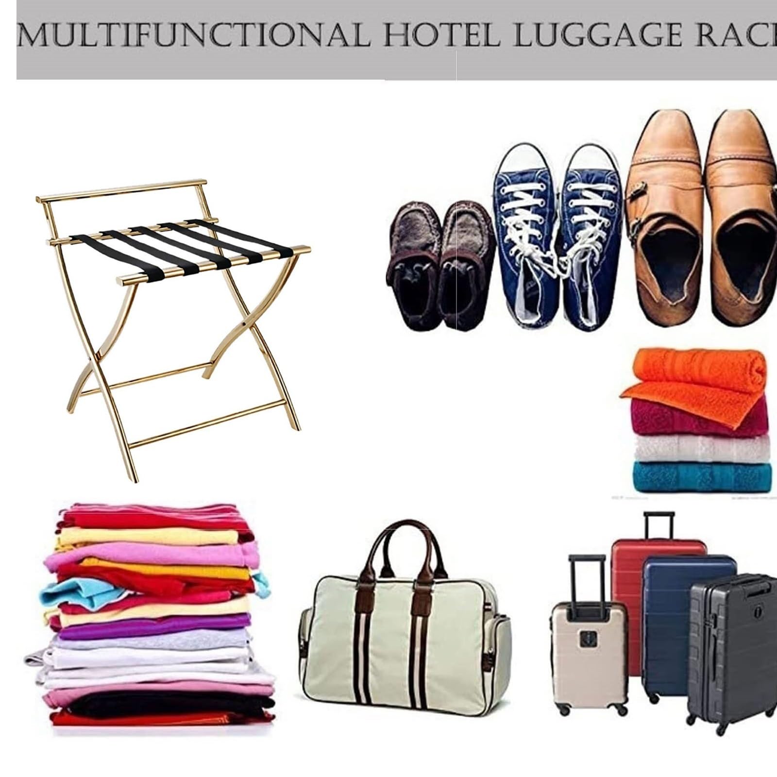 IBUYKE Black TLR001B-2 Bagagedrager voor alle koffermaten, opvouwbare