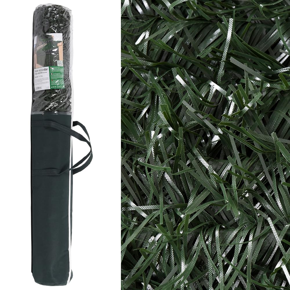 Suinga Seto Artificial Ocultacion 2x3 m | Seto Jardin Hoja Fina | Seto Ocultación 85% | Seto Artificial Verde Decorativo | Valla Jardin Exterior | Cerramiento Artificial 2x3 para Vallas de Ocultación