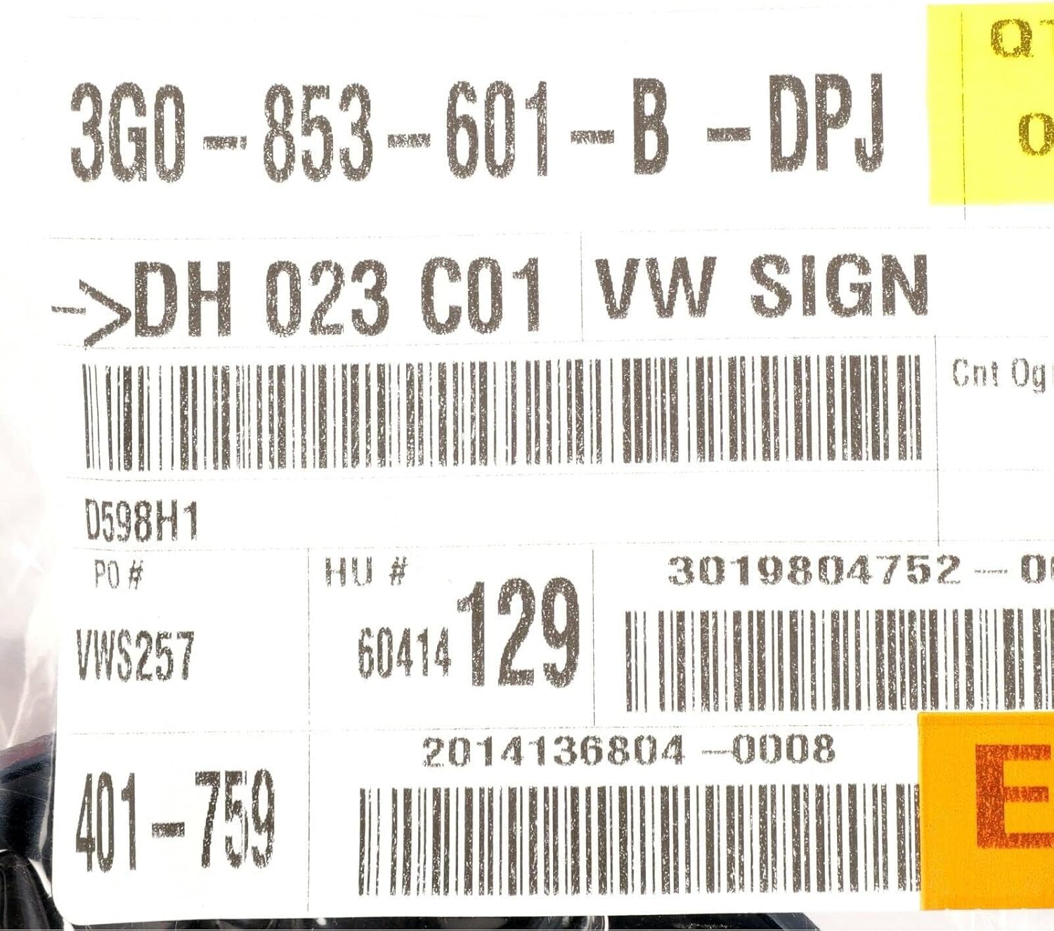 2016-2017 VW Volkswagen Passat & 2015-2016 Jetta Front Grille Emblem