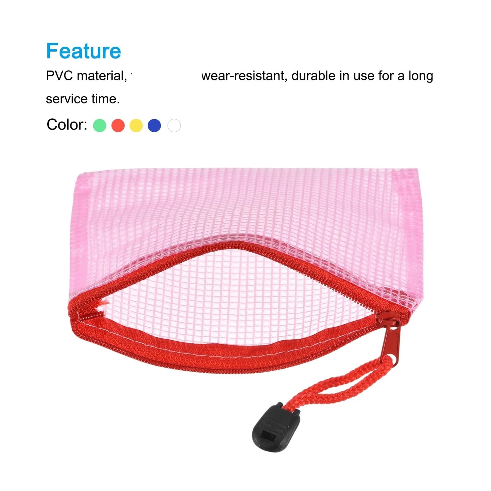 Lot de 24 pochettes en plastique A4 avec fermeture éclair - Couleurs mélangées - Pour l'école, le bureau et le rangement de documents de bureau