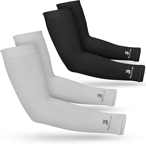 Miniatura 11 de SportsTrail Mangas Refrescantes para Brazos para Hombres y Mujeres – Transpirables, Protección Solar UV, Mangas Deportivas para Brazos para Mujeres