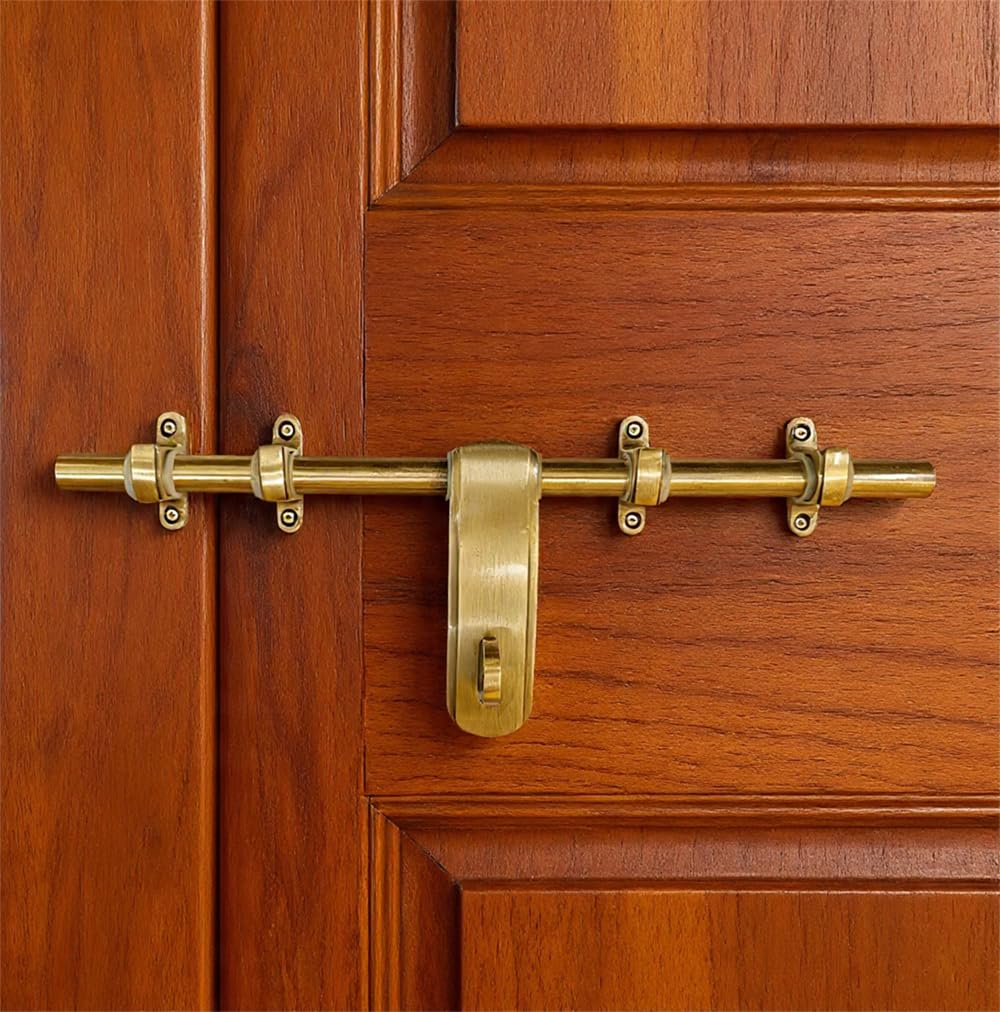 14" X 16mm Brass Aldrop AL-029 | Pure Brass Aldrop | Handcrafted Brass Door Aldrop | Antique Finish Traditional Indian Style Door Aldrop | Heavy Duty Brass Door Aldrop | Pack of 1-image-9