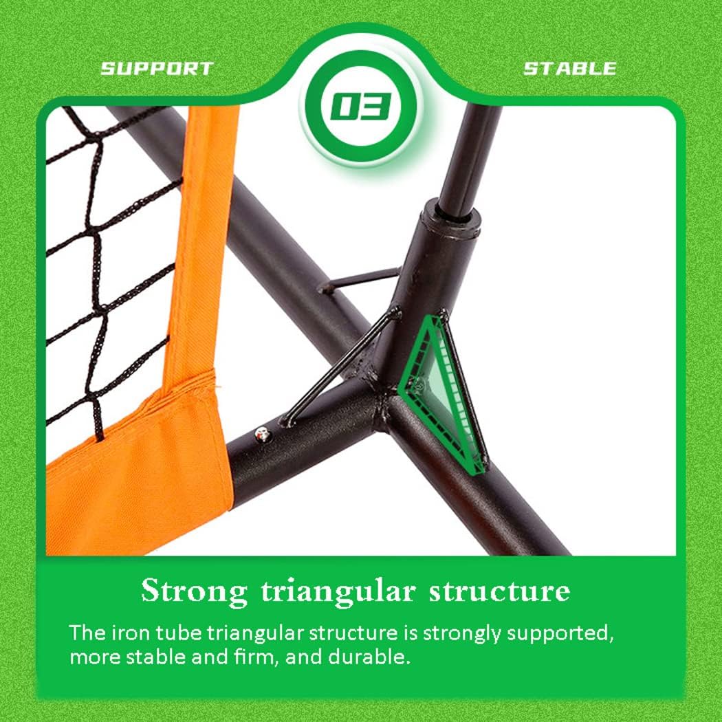 Baseball Practice Nets, L-Type Practice Baseball Softball Heavy Duty Hitting Net with Carrying Bag, Baseball Gifts for Children Kids & Teens, Red