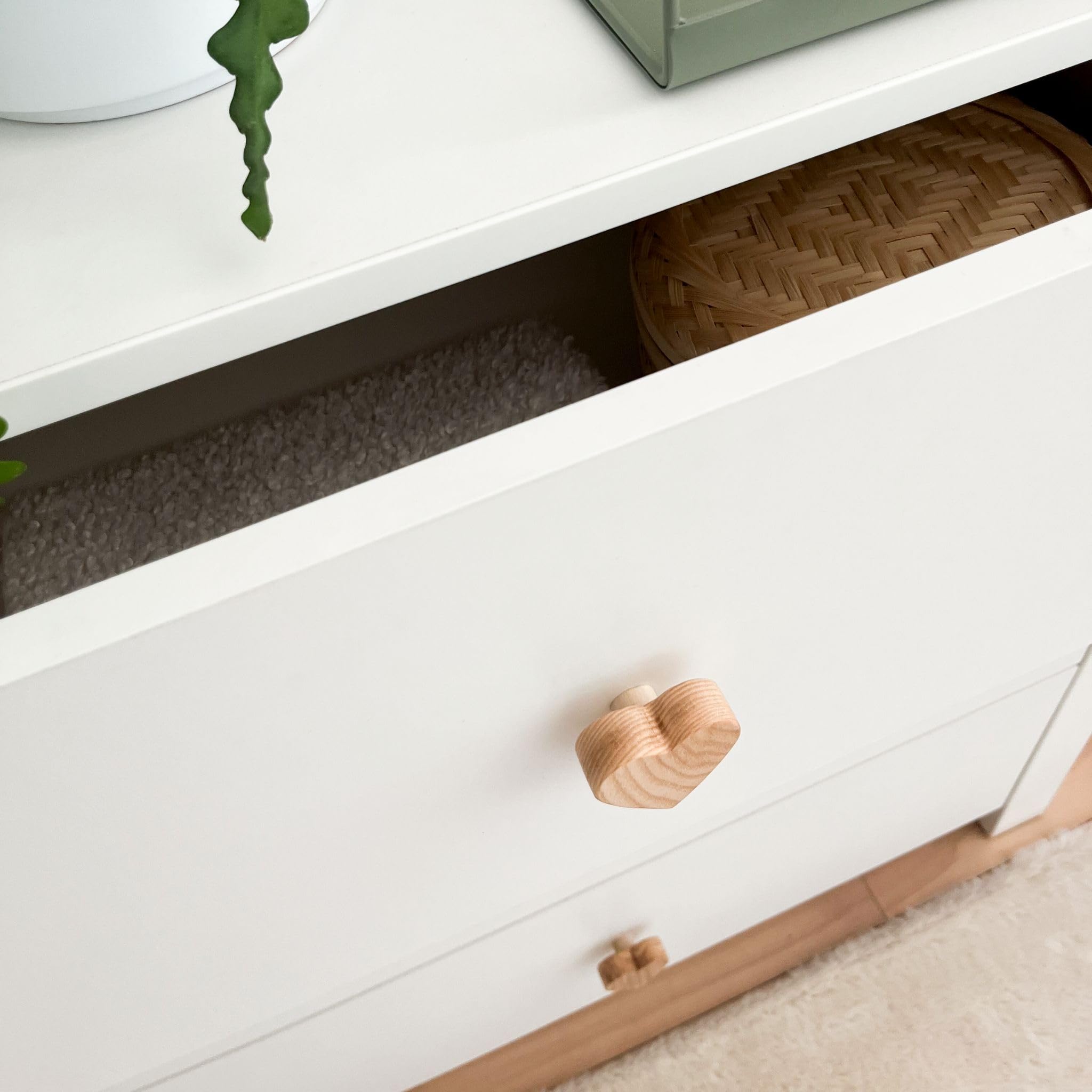 ATB Wickelkommode - Wickeltisch 101 x 85 x 75 cm - Babyzimmer Komplettset - Funktional Möbel - Bequemer Baby mit Schubladen – Baby Changing Table - Weiße - Little Heart