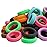 100 PCS Baby Hair Ties, Elastic Hair Bands Small Hair Ties for Girls Rubber Bands Elastic Ponytail Holders (Dark 10 Colors)