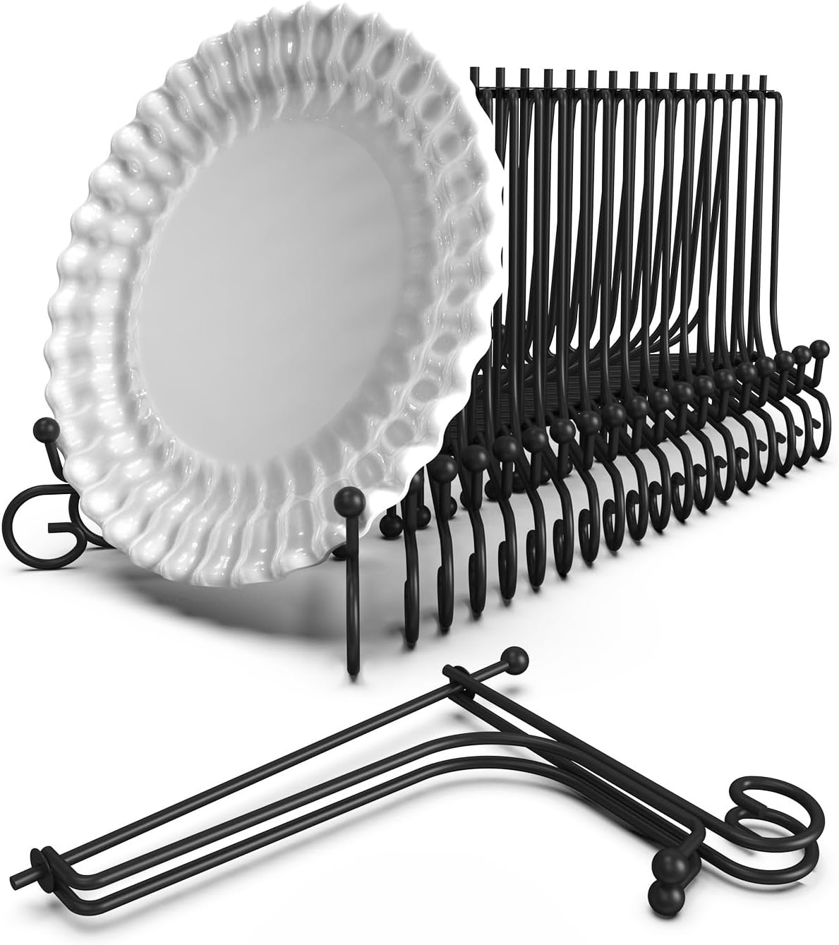 Lzerking Display Stand 20 Packs, 8 Inches Iron Foldable