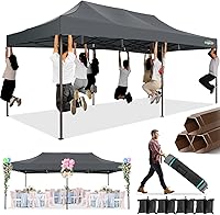 Vista 69 de COBIZI 10x10 Gazebos desplegables en oferta 11x11 Tienda de campaña con toldo fácil de montar al aire libre, Gazebo impermeable portátil
