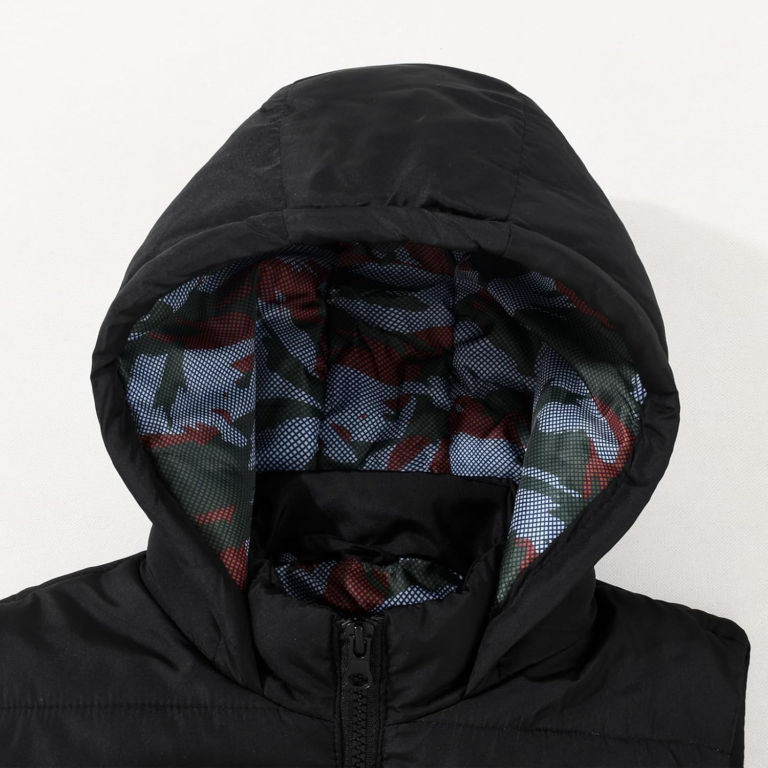 JOYSON Boys Sleeveless Puffer Vest Lightweight Padded Jacket Quilted Hooded Outwear Zipper Waistcoat - Image 2