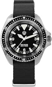 Relógio de quartzo VH31, WD1980 Relógio de pulso de luxo com cristal de safira de 38 mm, à prova d'água, 200 m, prata, Preto, prata